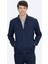 Lacivert Regular Fit Casual Dokuma Mont 1