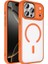 Apple iPhone 17 Pro Kılıf Wireless Şarj Özellikli Zore Krom M-Safe Silikon Kapak 1
