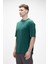 Collage Orman Yeşili Basic Erkek T-Shirt 2