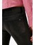 Kadın Orta Yüksel Bel Bootcut Fit Jean Pantolon - Siyah 4
