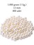 1.000 Gram (1 Kg.) 12MM Krem Renk Plastik Inci Boncuk Çanta ve Takı Yapım Boncuğu (~800 Adet) 1