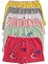 Kız Çocuk Renkli Likralı Pamuk Boxer 6 Lı 2