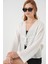 Kadın BDART Fiyonk Bağlamalı Sırsız V-Yaka Bluz White 3