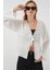 Kadın BDART Fiyonk Bağlamalı Sırsız V-Yaka Bluz White 4