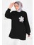 Çiçek Işlemeli Oysho Tunik Siyah - 27672 1