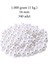 1.000 Gram (1 Kg.) 16MM Beyaz Renk Plastik Inci Boncuk Çanta ve Takı Yapım Boncuğu (~340 Adet) 1
