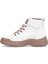 25K310-5 Kadın Hakiki Deri Sneaker Bot Bej 3