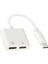 Huawei Mate X6 Ile Uyumlu Çift Type-C Portlu Şarj ve Kulaklık Adaptörü 1