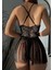 Dantelli Siyah Püskül Babydoll 4