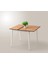 Yanlardan Açılır Büyüyen Yemek Masası Meşe-Beyaz 75X80CM Sadece Masa Fiyatıdır 4