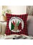 Noel Trees Yılbaşı Temalı Dekoratif Kırlent Kılıfı 50X50 cm - Renkli Polyester Raşel Kumaş 1