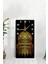 Ahşap Tablo Saat – Altın Kubbe Desenli, Sessiz Mekanizma, 30X60 Cm, Uv Baskılı – USD171 3