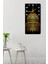 Ahşap Tablo Saat – Altın Kubbe Desenli, Sessiz Mekanizma, 30X60 Cm, Uv Baskılı – USD171 6