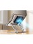 J41 360° Dönebilen Metal; Yüksekli ve Eğim Ayarlamalı 10"–17" e Kadar Ayarlanabilir MacBook, Ultrabook, Tablet Gibi Cihazlarla Tam Uyumlu Laptop Standı 3