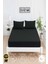 Mirava Premium %100 Pamuk Penye Lastikli Tek Kişilik Çarşaf Takımı (1 Yastık Kılıfı Dahil) Siyah 100X200CM 1
