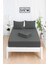 Mirava Premium %100 Pamuk Penye Lastikli Çift Kişilik Çarşaf Takımı (2 Yastık Kılıfı Dahil) Antrasit 140X200CM 2