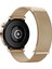 Huawei Watch GT6 41mm GT4 41mm GT5 41mm GT5 Pro 42mm ile Uyumlu Kordon (18mm) Çift Mıknatıslı Lansman Metal Hasır Çelik Kayış 8