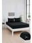 Mirava Premium %100 Pamuk Penye Lastikli Çift Kişilik Çarşaf Takımı (2 Yastık Kılıfı Dahil) Siyah 140X200CM 3