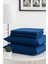 Mirava Premium %100 Pamuk Penye Lastikli Tek Kişilik Çarşaf Takımı (1 Yastık Kılıfı Dahil) Lacivert 100X200CM 5