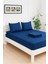 Mirava Premium %100 Pamuk Penye Lastikli Tek Kişilik Çarşaf Takımı (1 Yastık Kılıfı Dahil) Lacivert 100X200CM 6