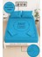 Mirava Premium %100 Pamuk Penye Lastikli Tek Kişilik Çarşaf Takımı (1 Yastık Kılıfı Dahil) Turkuaz 100X200CM 2