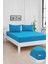 Mirava Premium %100 Pamuk Penye Lastikli Tek Kişilik Çarşaf Takımı (1 Yastık Kılıfı Dahil) Turkuaz 100X200CM 3