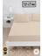 Mirava Premium %100 Pamuk Penye Lastikli Çift Kişilik Çarşaf Takımı (2 Yastık Kılıfı Dahil) Bej 140X200CM 1