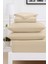 Mirava Premium %100 Pamuk Penye Lastikli Çift Kişilik Çarşaf Takımı (2 Yastık Kılıfı Dahil) Bej 140X200CM 5