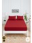 Mirava Premium %100 Pamuk Penye Lastikli Tek Kişilik Çarşaf Takımı (1 Yastık Kılıfı Dahil) Bordo 100X200CM 1