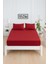 Mirava Premium %100 Pamuk Penye Lastikli Tek Kişilik Çarşaf Takımı (1 Yastık Kılıfı Dahil) Bordo 100X200CM 6