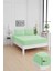 Mirava Premium %100 Pamuk Penye Lastikli Tek Kişilik Çarşaf Takımı (1 Yastık Kılfı Dahil) Mint Yeşil 100X200CM 3