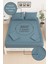 Mirava Premium %100 Pamuk Penye Lastikli Çift Kişilik Çarşaf Takımı (2 Yastık Kılıfı Dahil) Indigo 140X200CM 2