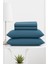 Mirava Premium %100 Pamuk Penye Lastikli Çift Kişilik Çarşaf Takımı (2 Yastık Kılıfı Dahil) Indigo 140X200CM 4
