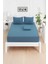 Mirava Premium %100 Pamuk Penye Lastikli Çift Kişilik Çarşaf Takımı (2 Yastık Kılıfı Dahil) Indigo 140X200CM 5