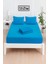 Mirava Premium %100 Pamuk Penye Lastikli Çift Kişilik Çarşaf Takımı (2 Yastık Kılıfı Dahil) Turkuaz 140X200CM 5