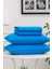 Mirava Premium %100 Pamuk Penye Lastikli Çift Kişilik Çarşaf Takımı (2 Yastık Kılıfı Dahil) Turkuaz 140X200CM 6