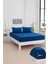 Mirava Premium %100 Pamuk Penye Lastikli Çift Kişilik Çarşaf Takımı (2 Yastık Kılıfı Dahil) Lacivert 140X200CM 2