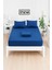 Mirava Premium %100 Pamuk Penye Lastikli Çift Kişilik Çarşaf Takımı (2 Yastık Kılıfı Dahil) Lacivert 140X200CM 4