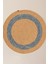 Yeni Sezon Vernal Yuvarlak Kilim - Naturel/mavi - 100 cm - Naturel/mavi 1