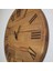 Romen Rakamlı Lazer Kazıma Ahşap Duvar Saati - 42CM Sessiz Mekanizma - Ceviz Rengi 2