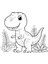 Çocuklar Için Sevimli T-Rex Dinozor Akrilik Boyama Seti & Tuval | Jurassic Temalı Eğitici Hobi Kiti 2