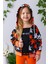 Kız Çocuk Çiçek Desenli Kapüşonlu Sweatshirt - Çiçek Desenli 1
