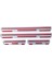 Ford C-Max, Connect, Courier, Fiesta, Focus, Fusion ve Kuga ile Uyumlu Universal Krom/karbon Kapı Eşik Koruması 4- Kapı (4 Prç) 3