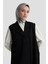 Asimetrik Yelek 25K4801 Siyah 3