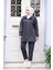 Fermuarlı Füme Tesettür Ikili Takım 12401FU 1
