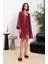 Kadife Saten 3'lü Kadın Pijama Takımı - 2845 1