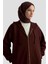Taş Detaylı Örme Kap 25KD4028 Bordo 1
