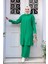 Yakalı Yeşil Tesettür Triko Ikili Takım 34181Y 1