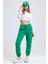 3 Iplik Şardonlu Paça Lastikli Eşofman Yeşil IS001 1