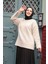 Koyu Bej Tesettür Triko Kazak Tunik 87181BEJ 2